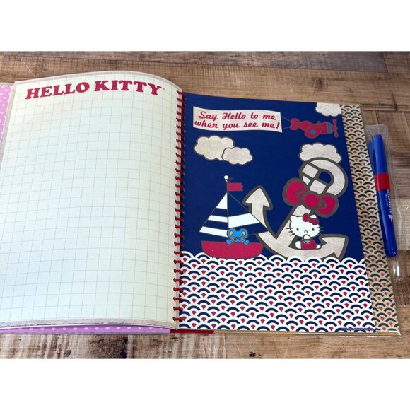 Hello Kitty Travel Journal With Pen Bilingual Scrapbook 40 Sheets - Picture 7 of 12